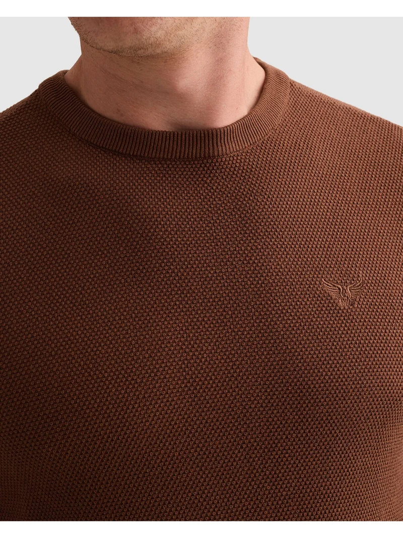 R-neck cotton modal, Arabian Spice