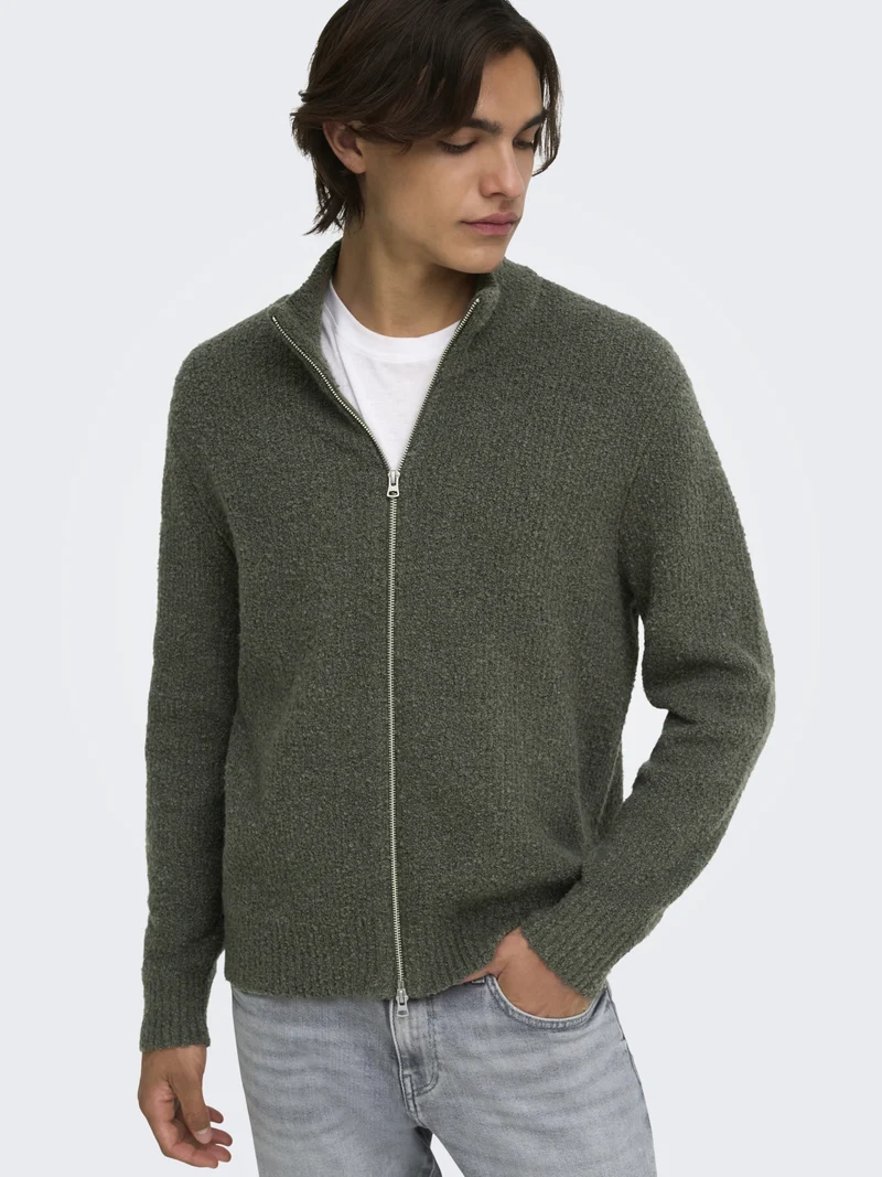 ONSDALE RLX LS CARDIGAN KNIT, Beluga