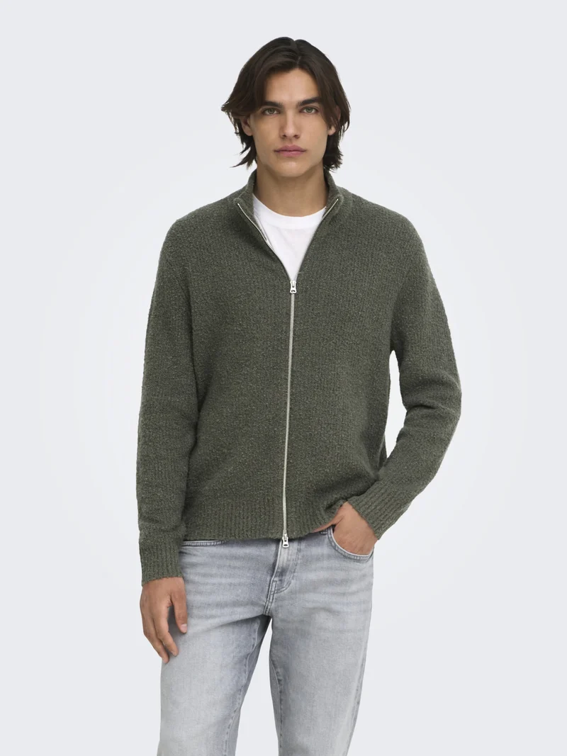 ONSDALE RLX LS CARDIGAN KNIT, Beluga