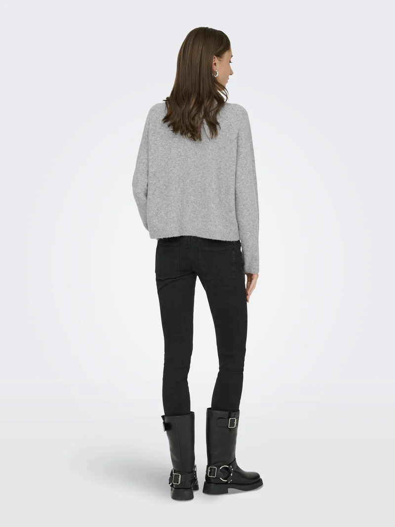 ONLPIEMONTE L/S CARDIGAN KNT NOOS, Light Grey Melange