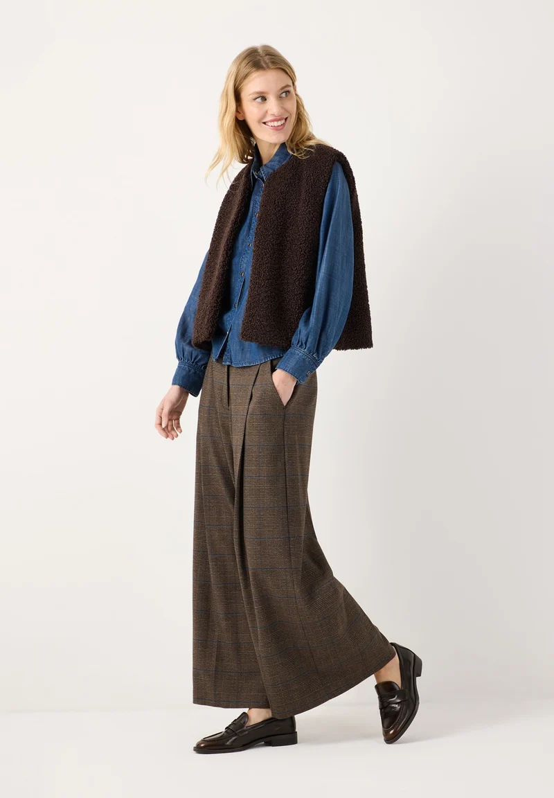 Teddy Fur Vest, espresso brown