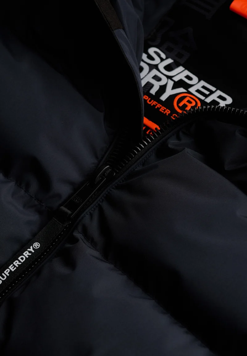HOODED SPORTS PUFFER JACKET, Eclipse Navy/Eclipse Navy