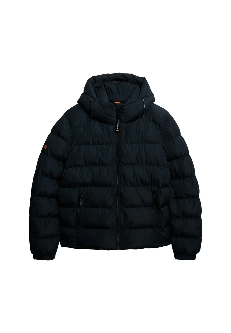 HOODED SPORTS PUFFER JACKET, Eclipse Navy/Eclipse Navy