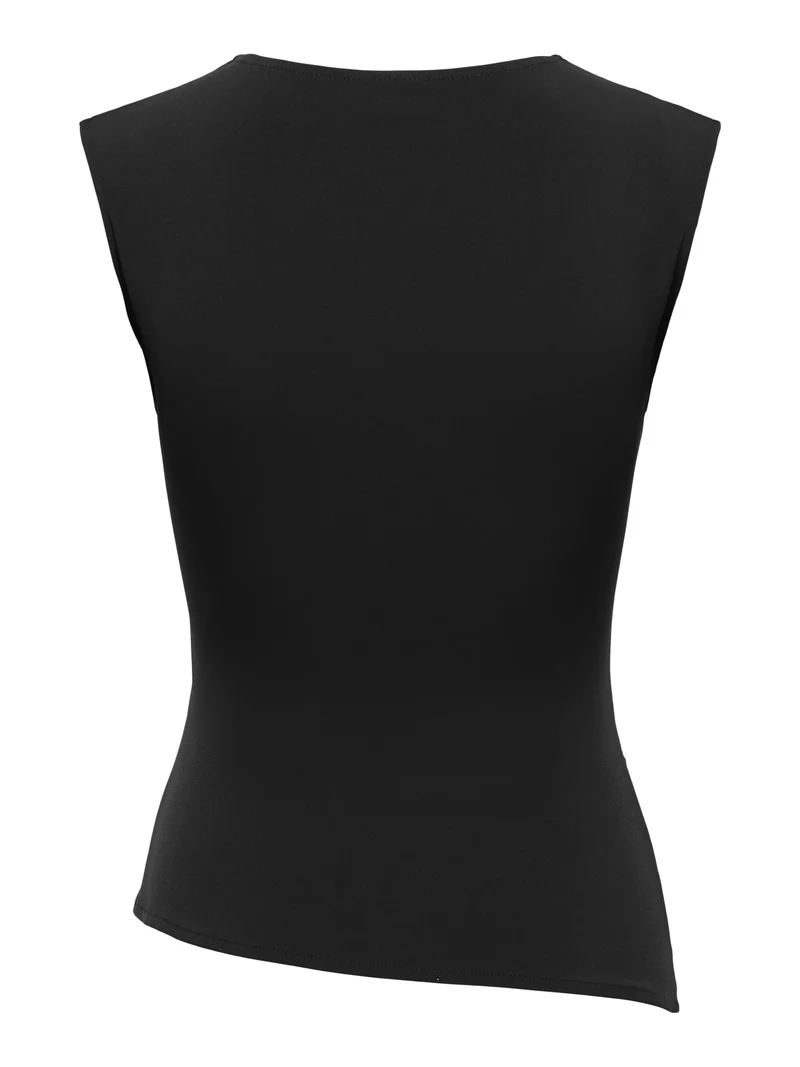JDYMISTY S/L LACE DETAIL TOP JRS, Black