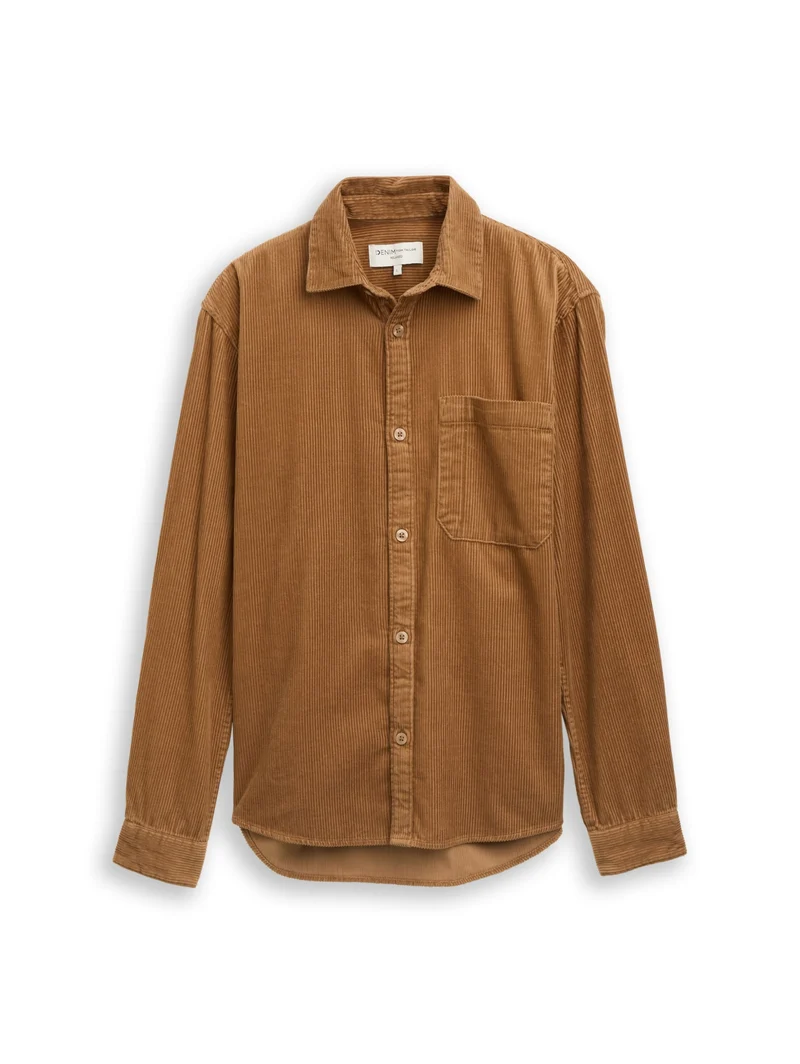 relaxed corduroy shirt, malt brown