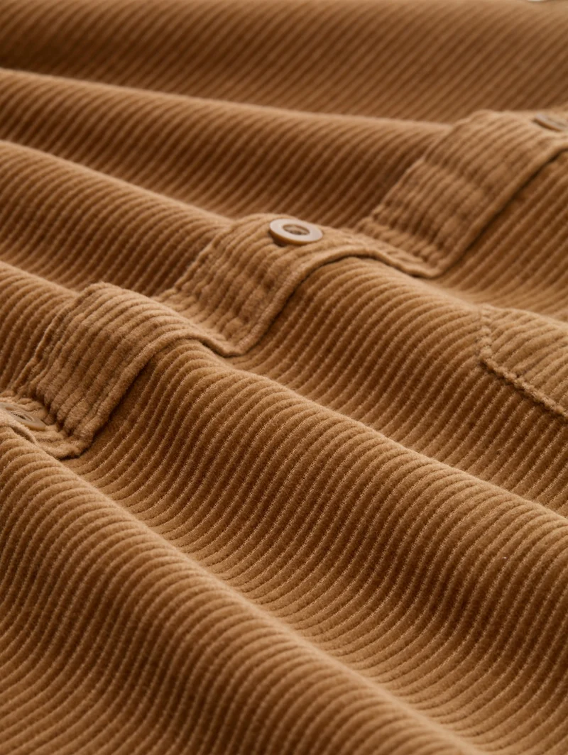 relaxed corduroy shirt, malt brown