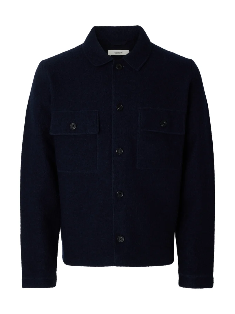 SLMNEALY LS KNIT WORKWEAR CARDIGAN, Sky Captain