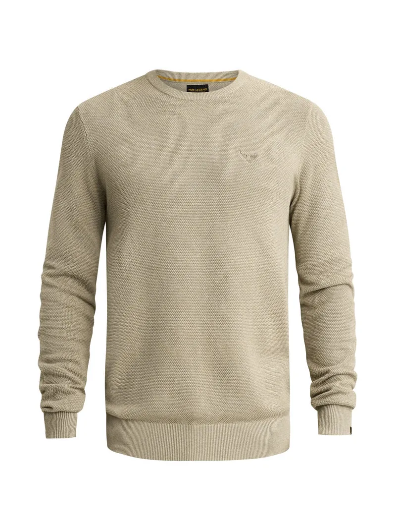 R-neck cotton modal, Abbey Stone