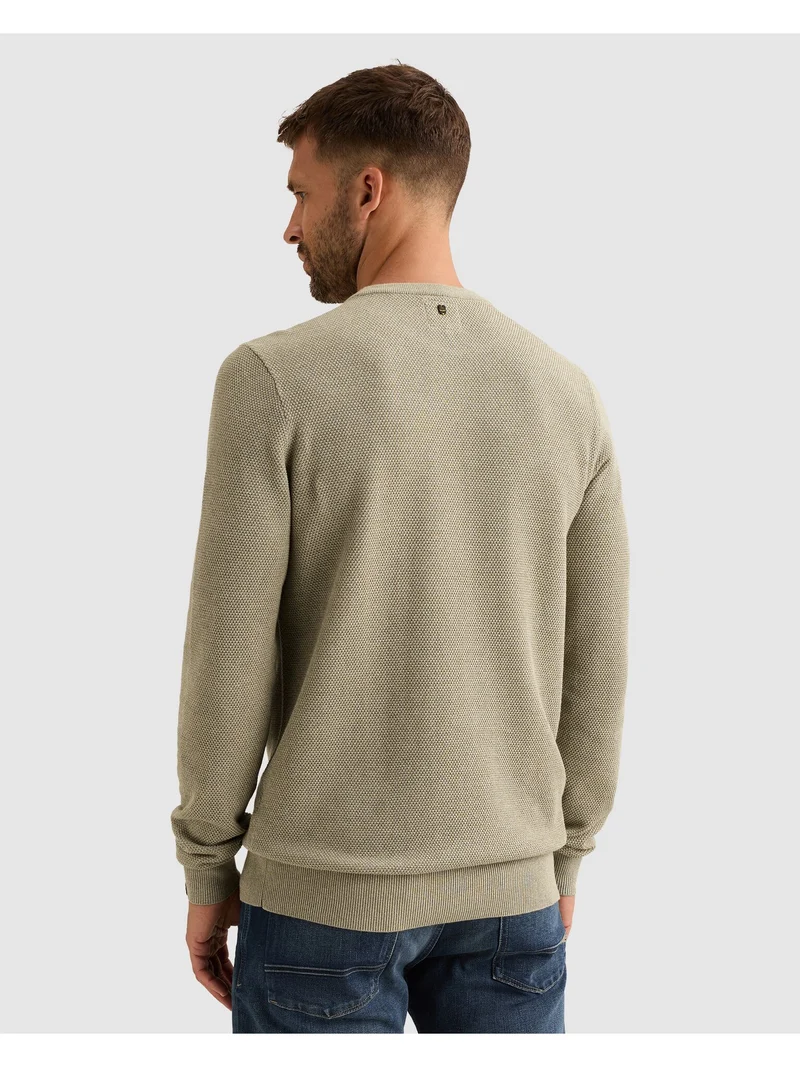 R-neck cotton modal, Abbey Stone