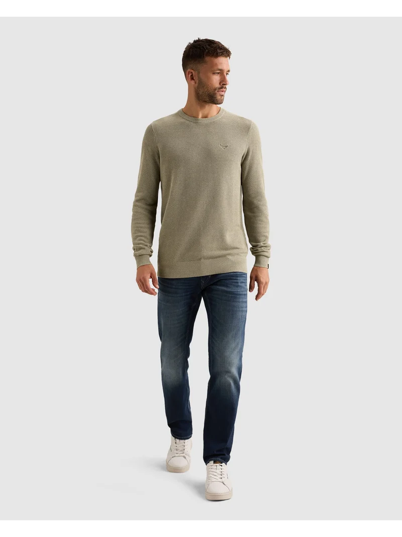 R-neck cotton modal, Abbey Stone