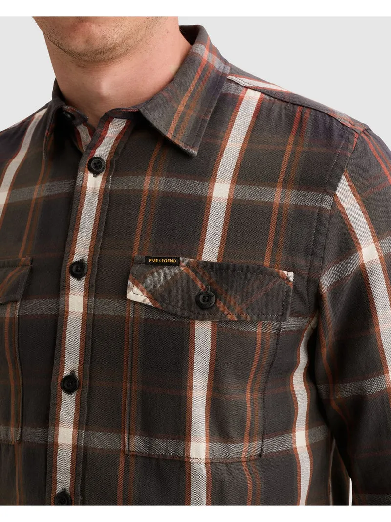 Long sleeve shirt Broken herringbo, Arabian Spice