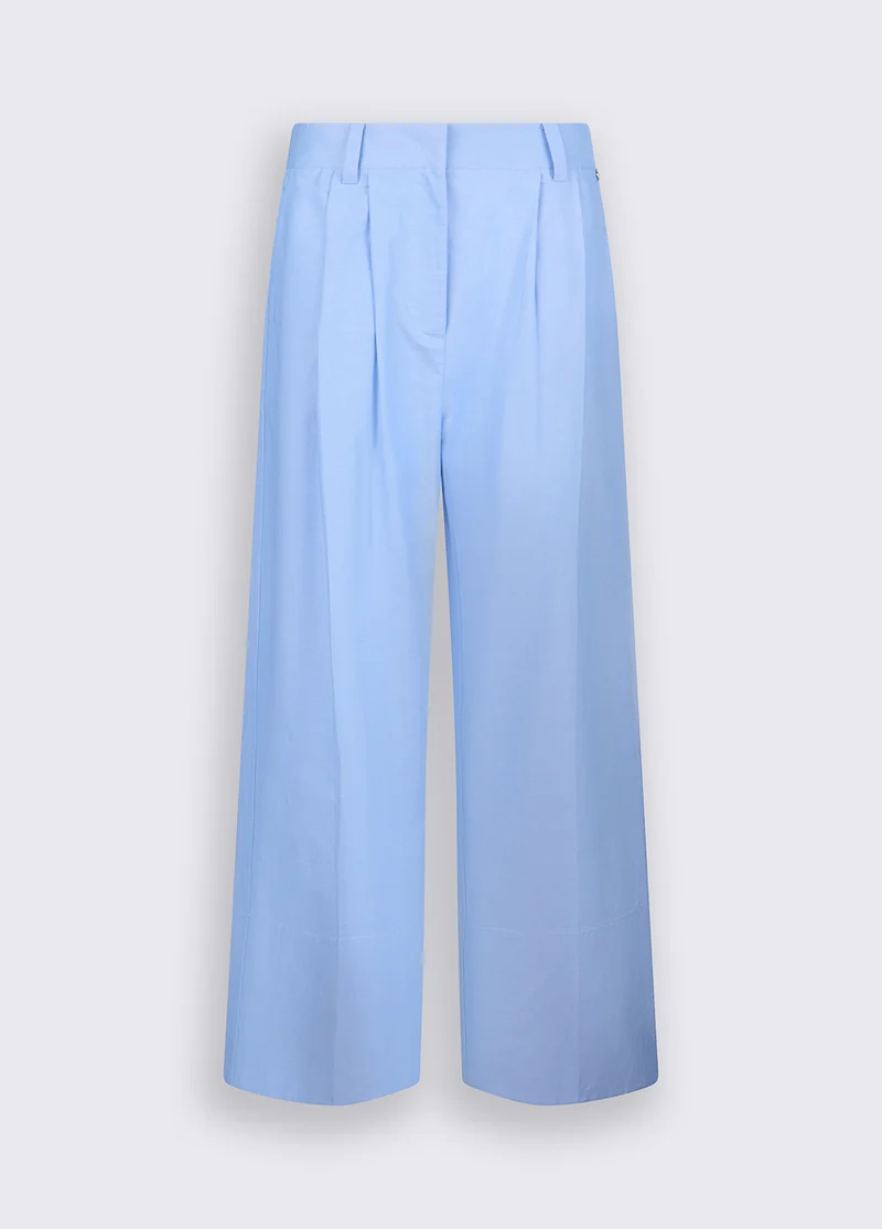 Trousers with Vichy Turn-Ups