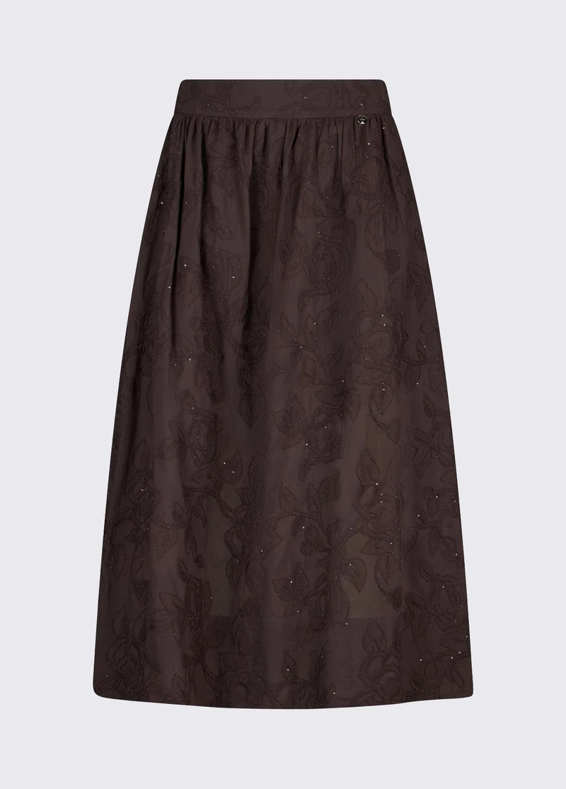 Embroidered Muslin Skirt