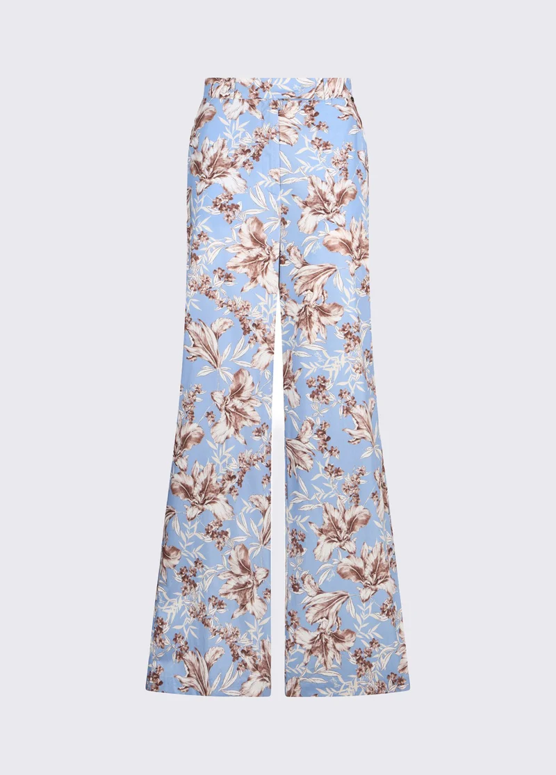 Poplin Palazzo Trousers