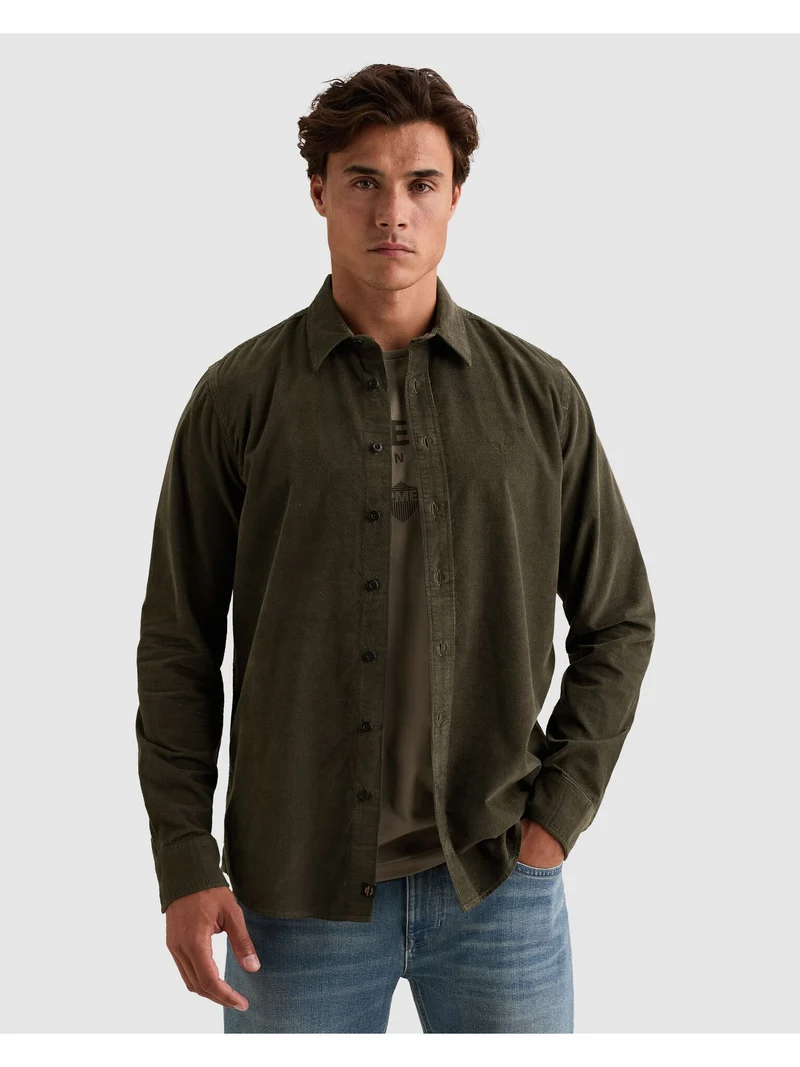 Long sleeve shirt Fine Corduroy, Beluga
