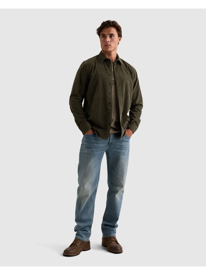 Long sleeve shirt Fine Corduroy, Beluga