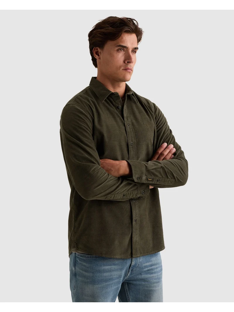 Long sleeve shirt Fine Corduroy, Beluga