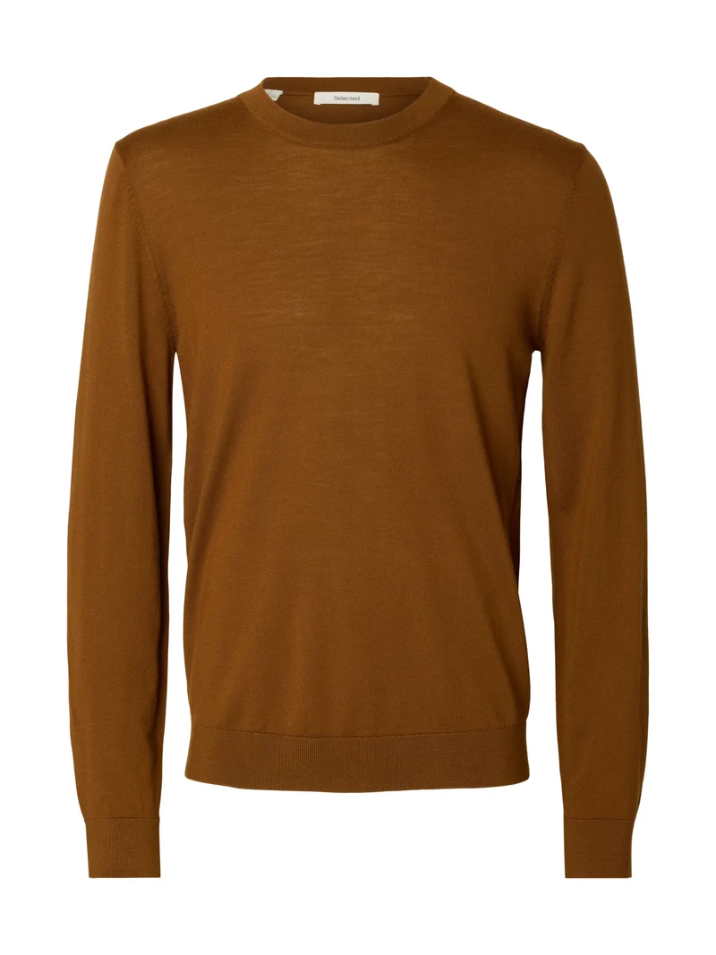 SLMTRAY LS KNIT REG MERINO CREW NOO, Monks Robe