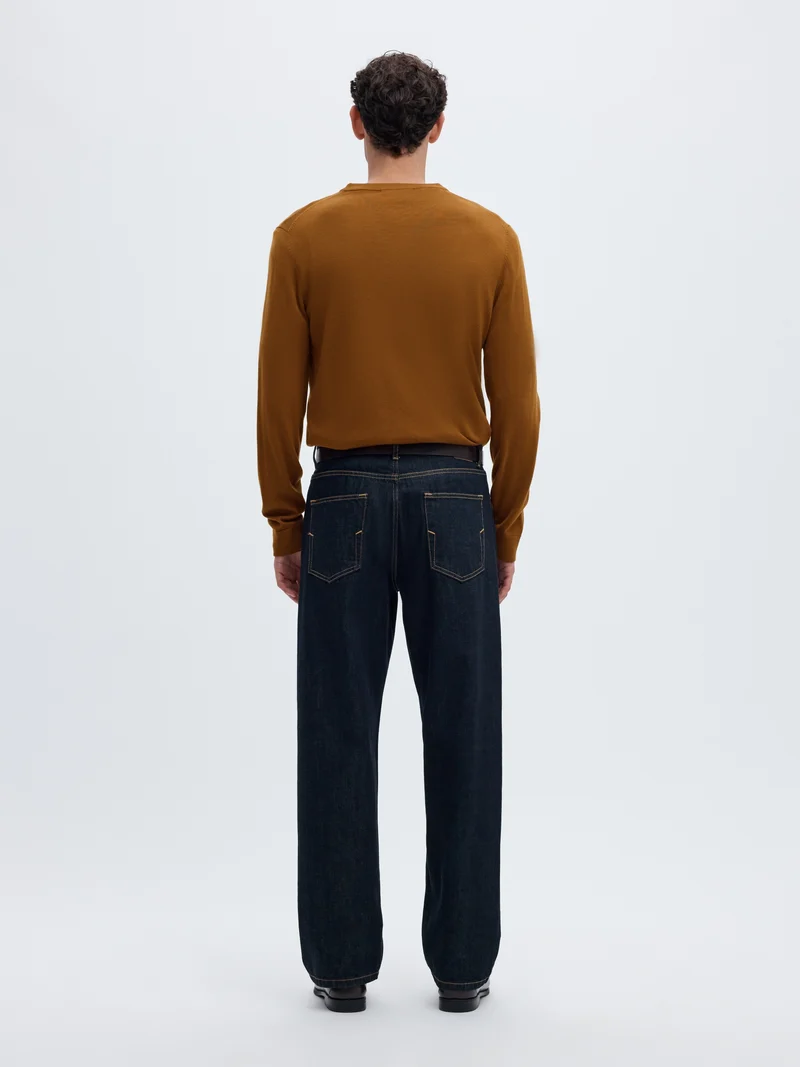 SLMTRAY LS KNIT REG MERINO CREW NOO, Monks Robe