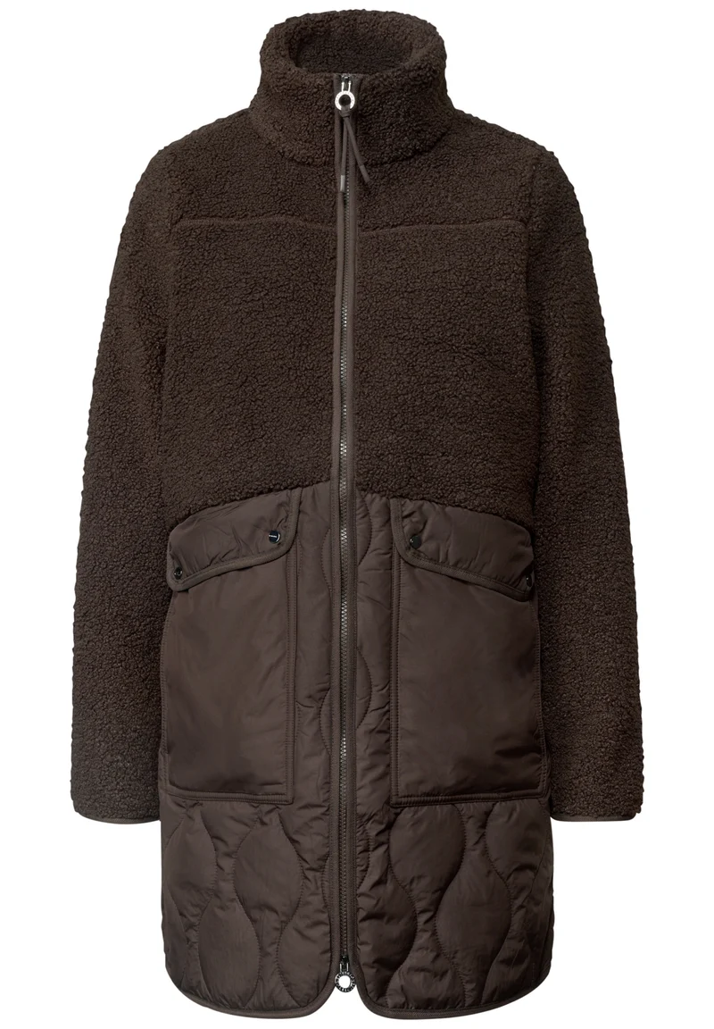 Mat Mix Teddy Coat w. Quilting, auburn brown