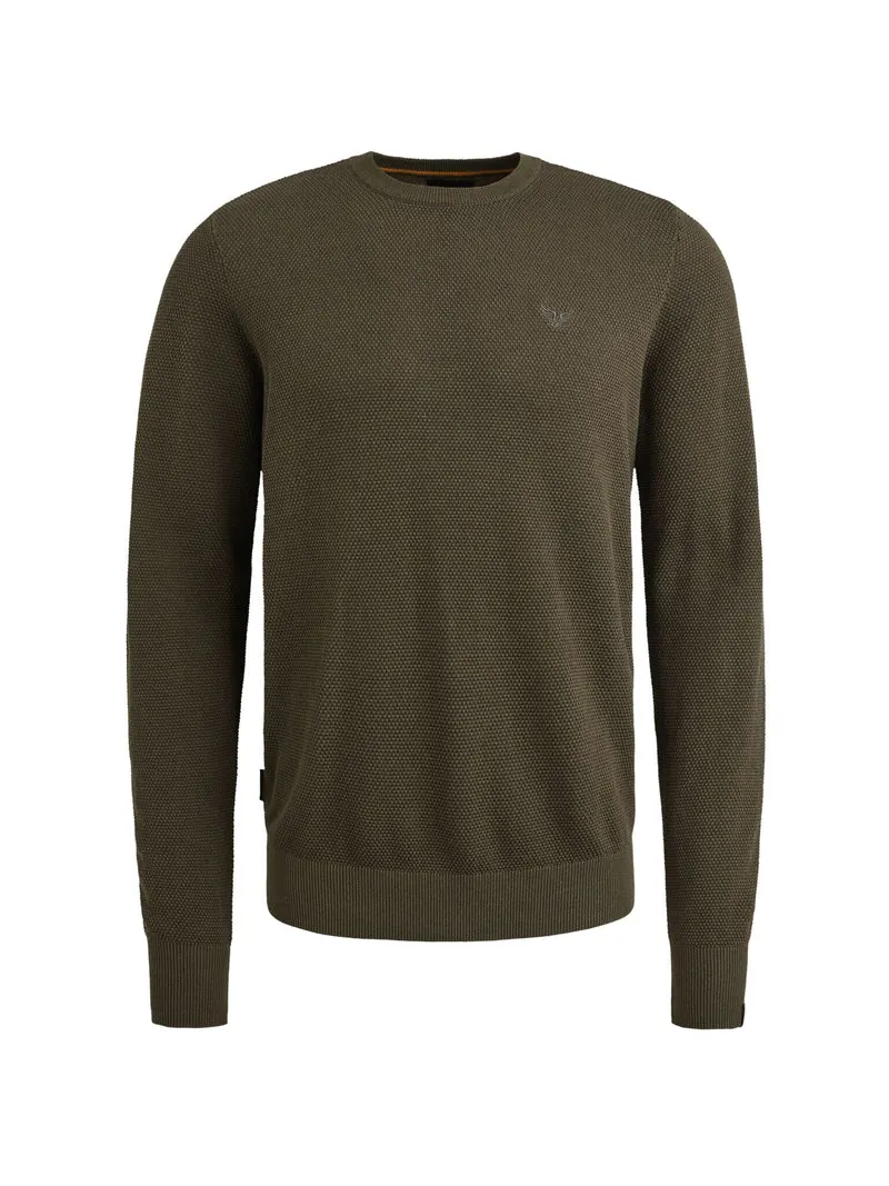 R-neck cotton modal, Beluga