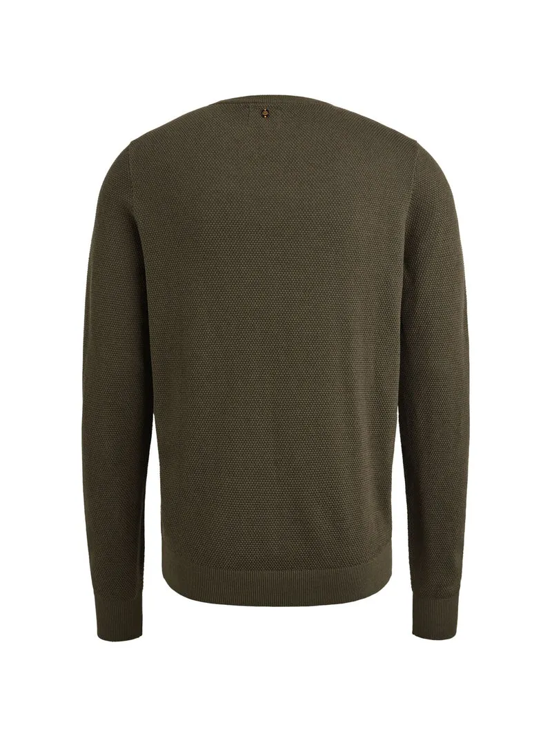 R-neck cotton modal, Beluga