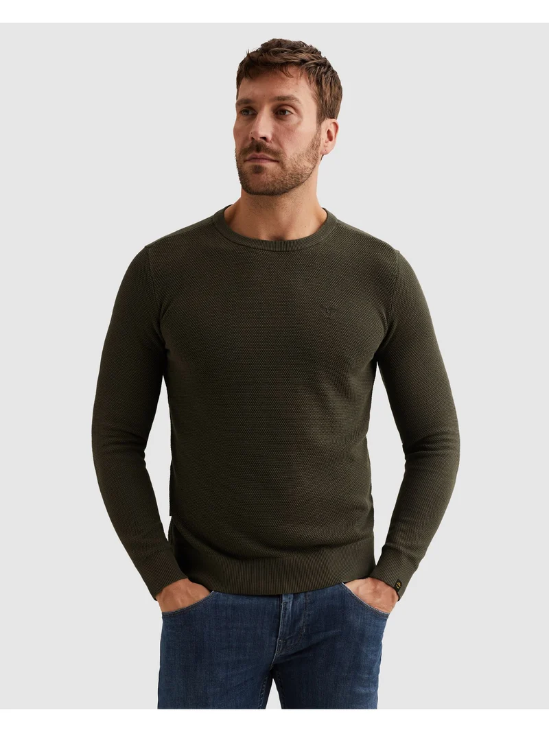 R-neck cotton modal, Beluga