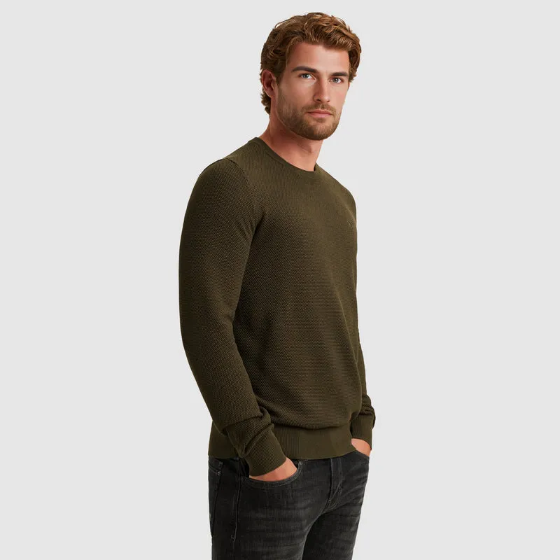R-neck cotton modal, Beluga