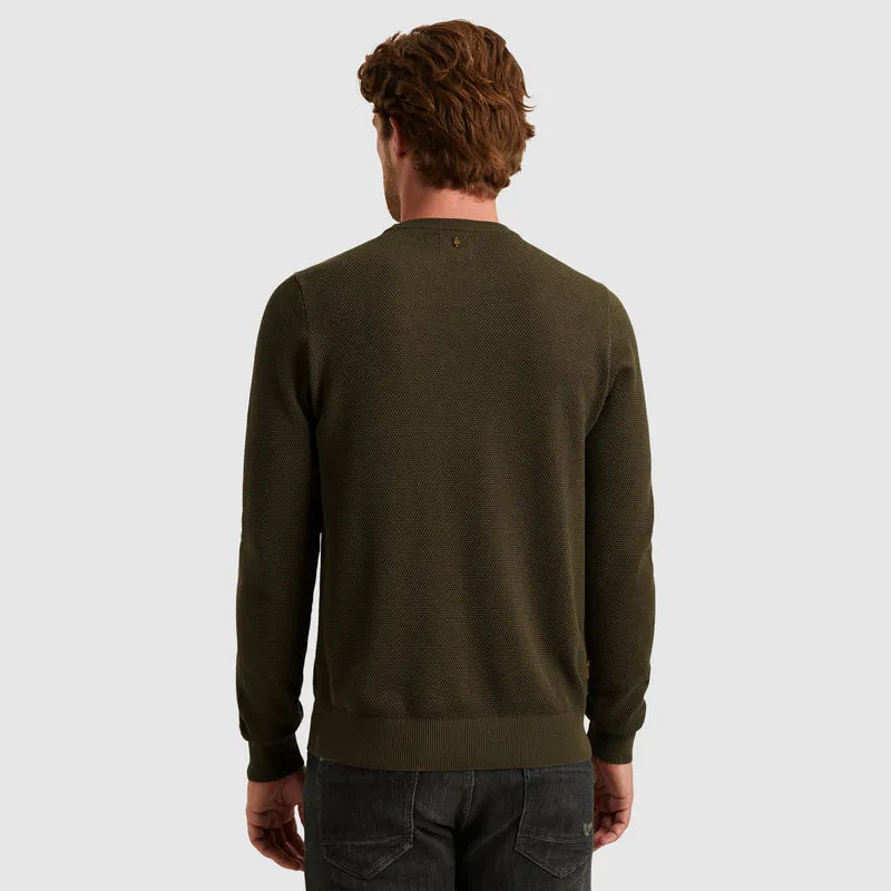 R-neck cotton modal, Beluga