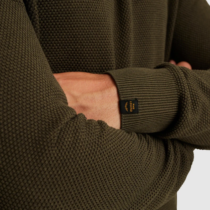 R-neck cotton modal, Beluga