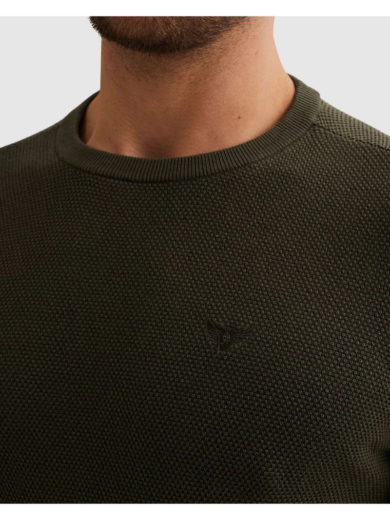 R-neck cotton modal, Beluga