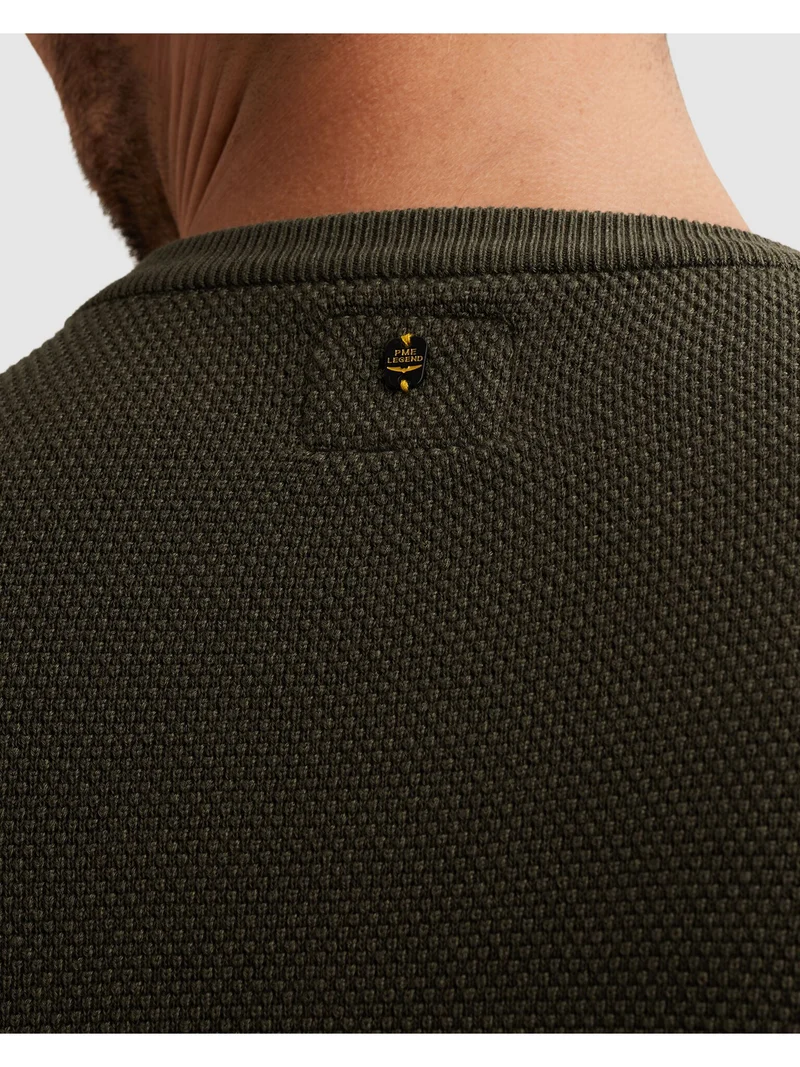 R-neck cotton modal, Beluga