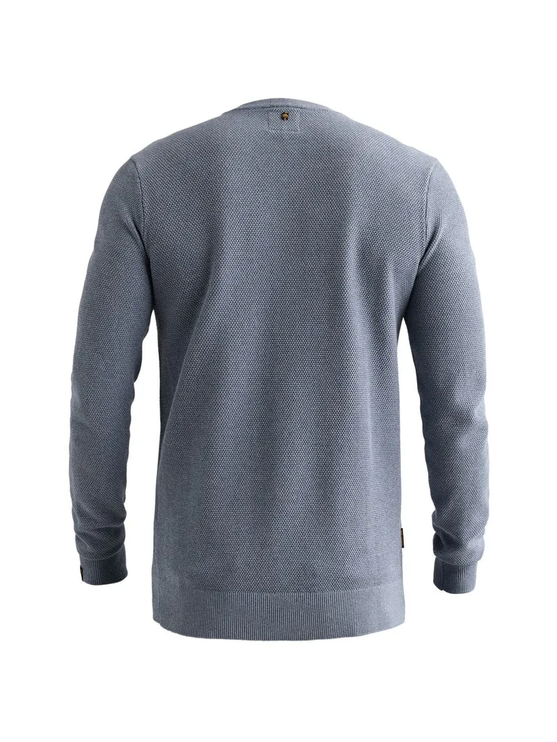R-neck cotton modal, Porcelain