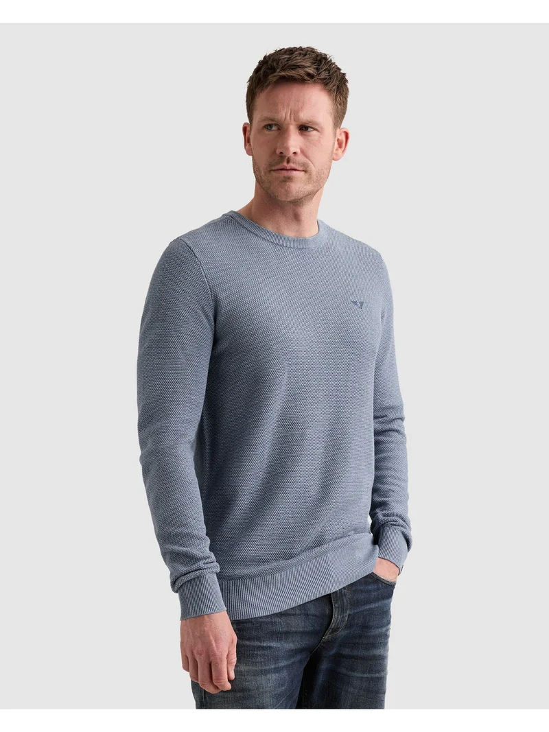 R-neck cotton modal, Porcelain