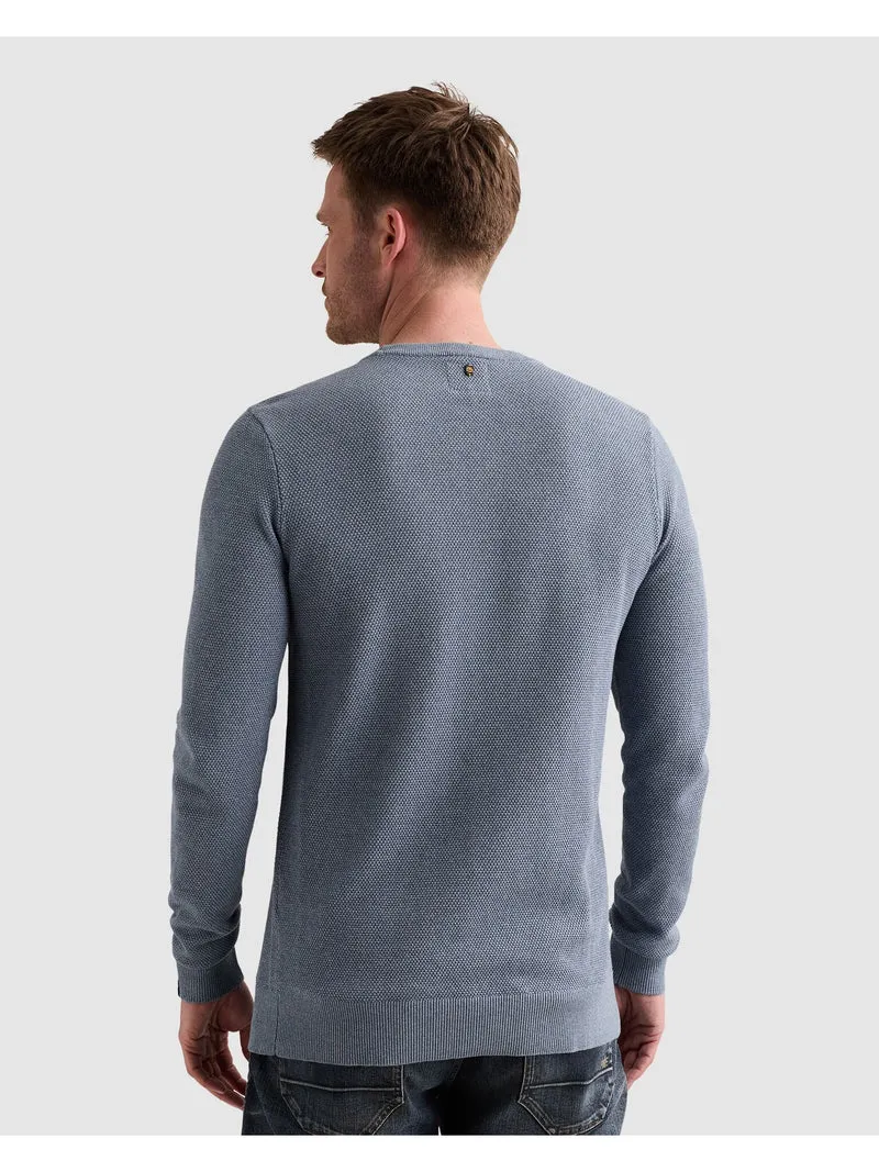 R-neck cotton modal, Porcelain