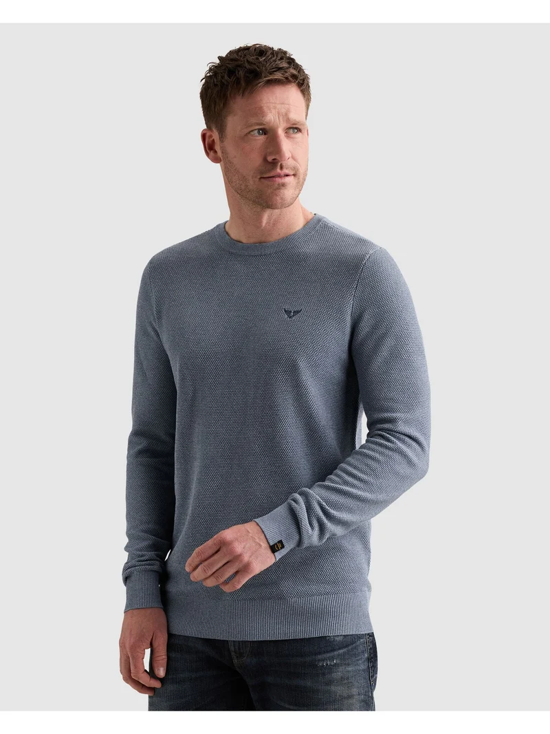 R-neck cotton modal, Porcelain