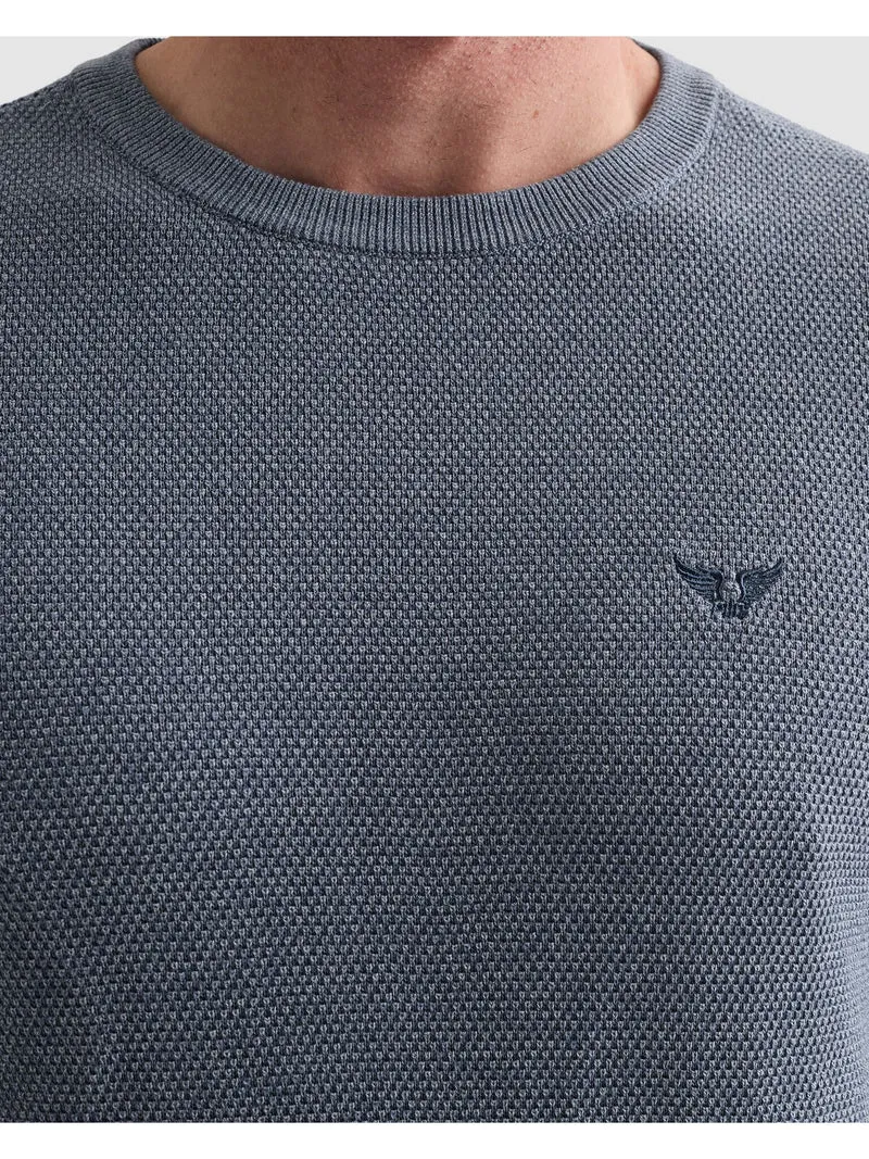 R-neck cotton modal, Porcelain