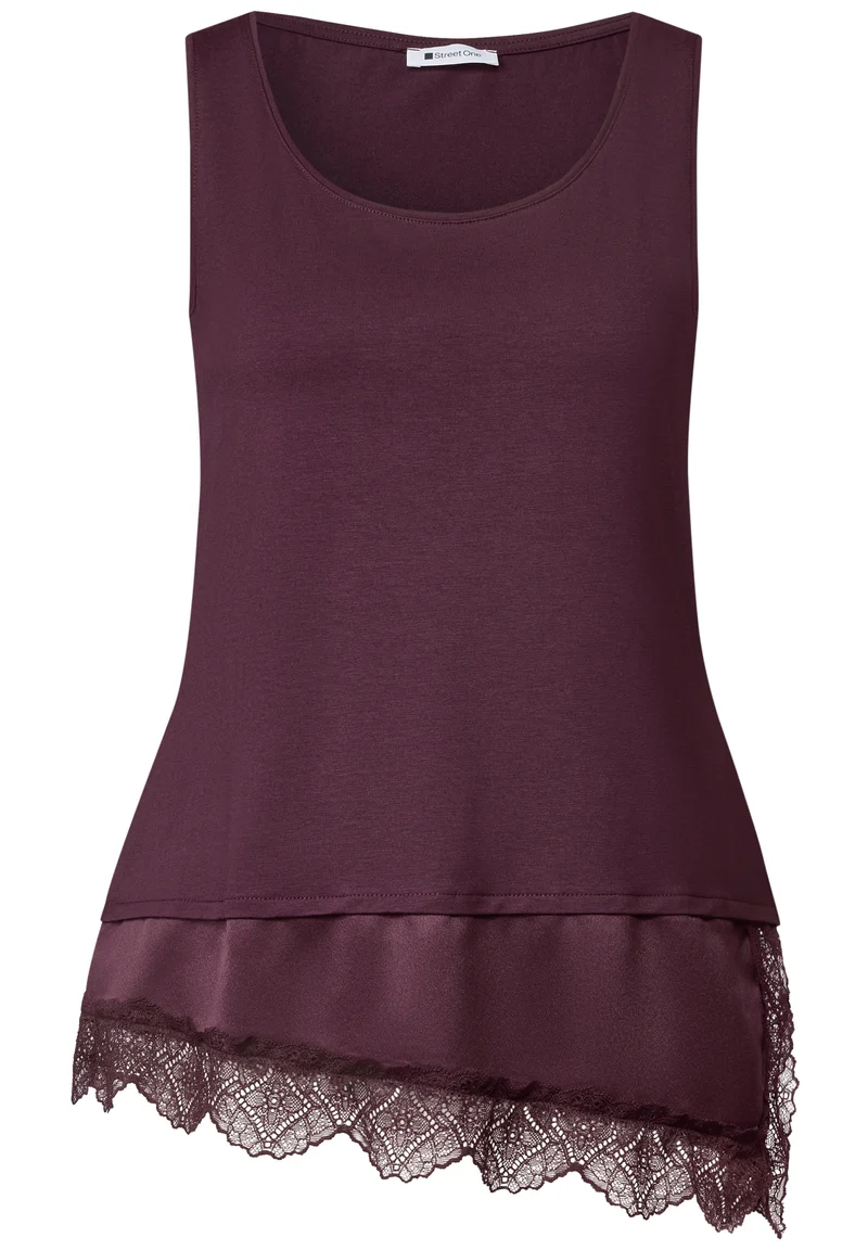 top w.diagonal woven bottom, rustic rouge