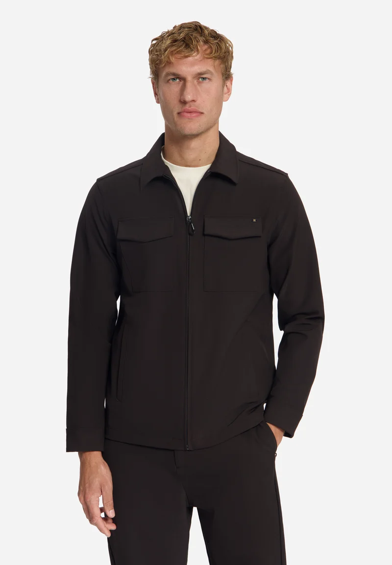 Overshirt Full Zipper Stretch Sedoc, Earth