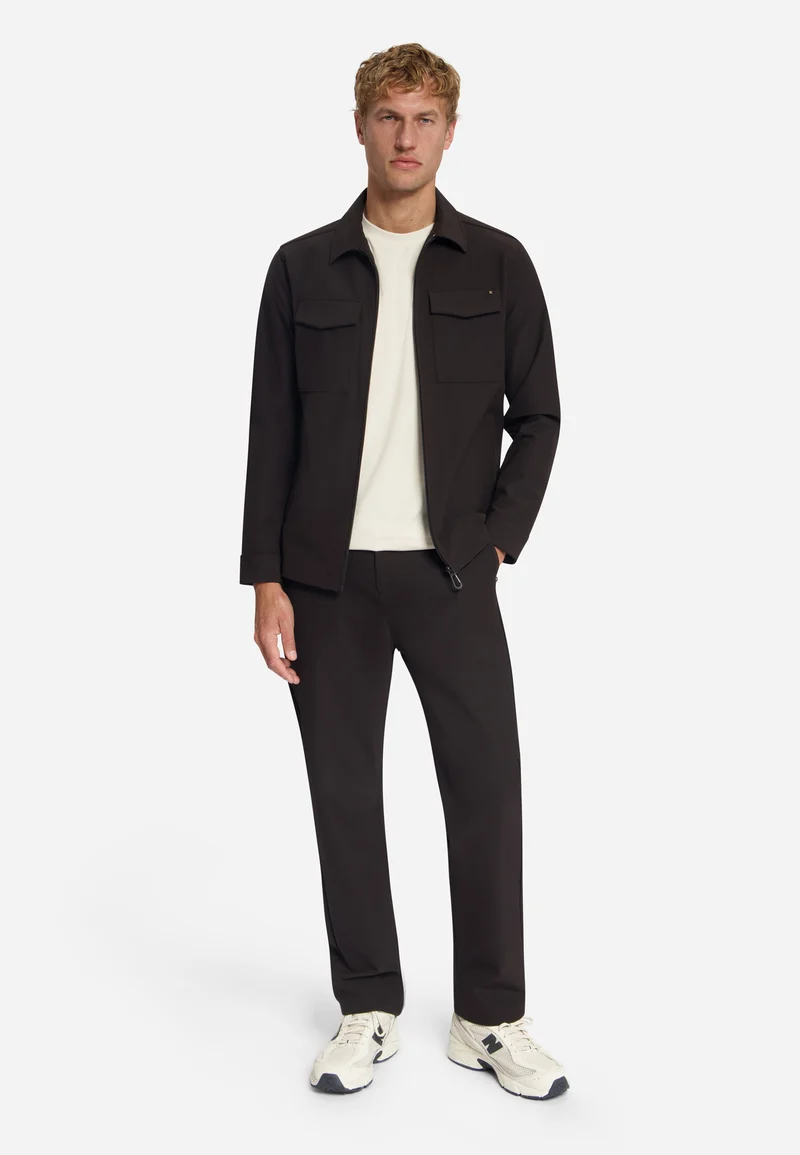 Overshirt Full Zipper Stretch Sedoc, Earth