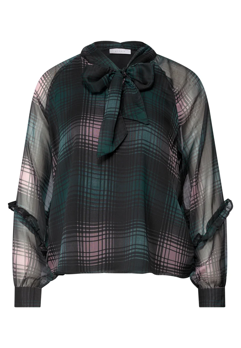 Studio_Raglan chiffon blouse w, pearly rose