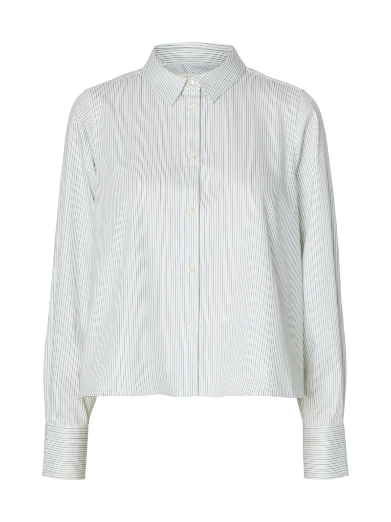 SLWROMIE LS RELAXED SHIRT, Avocado Oil/STRIPE