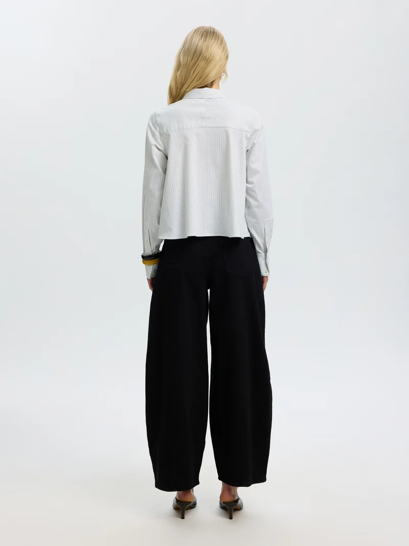 SLWROMIE LS RELAXED SHIRT, Avocado Oil/STRIPE