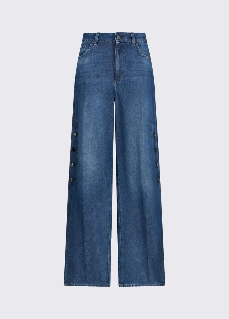 Flared Jeans with Slits