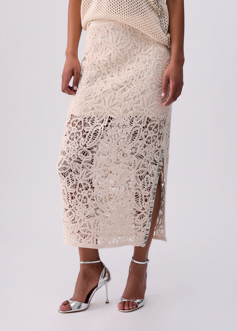 Macramé Midi Skirt