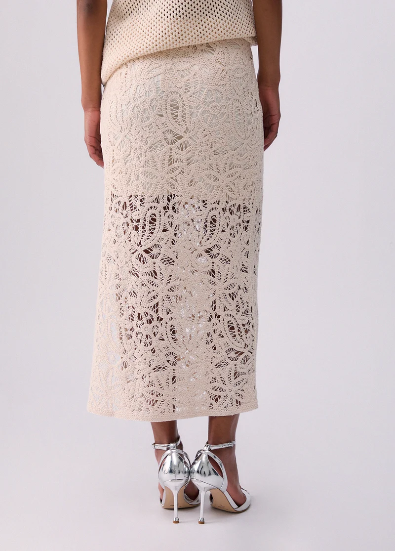 Macramé Midi Skirt