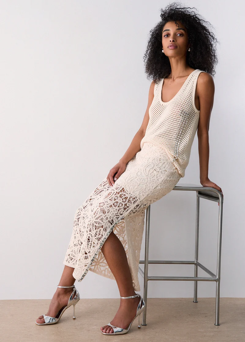 Macramé Midi Skirt