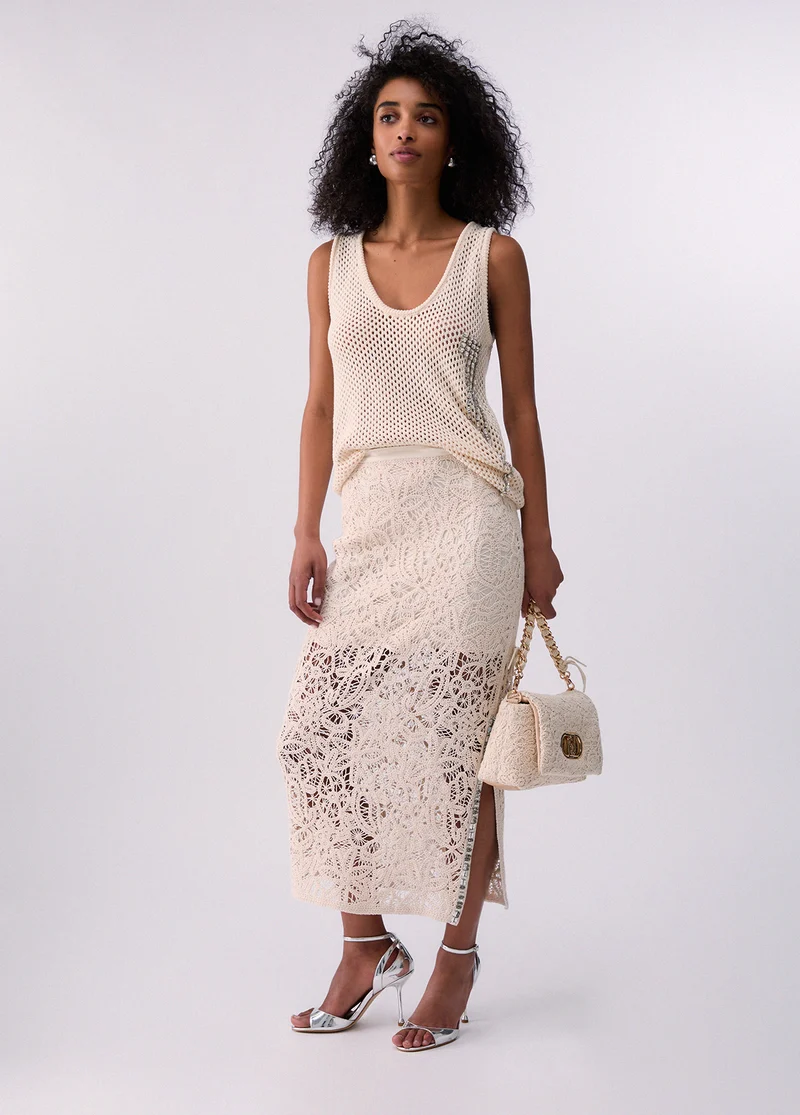 Macramé Midi Skirt