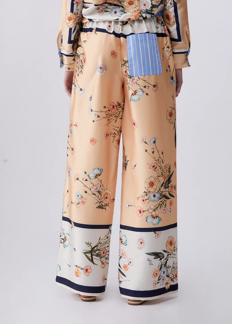 Printed Twill Trousers