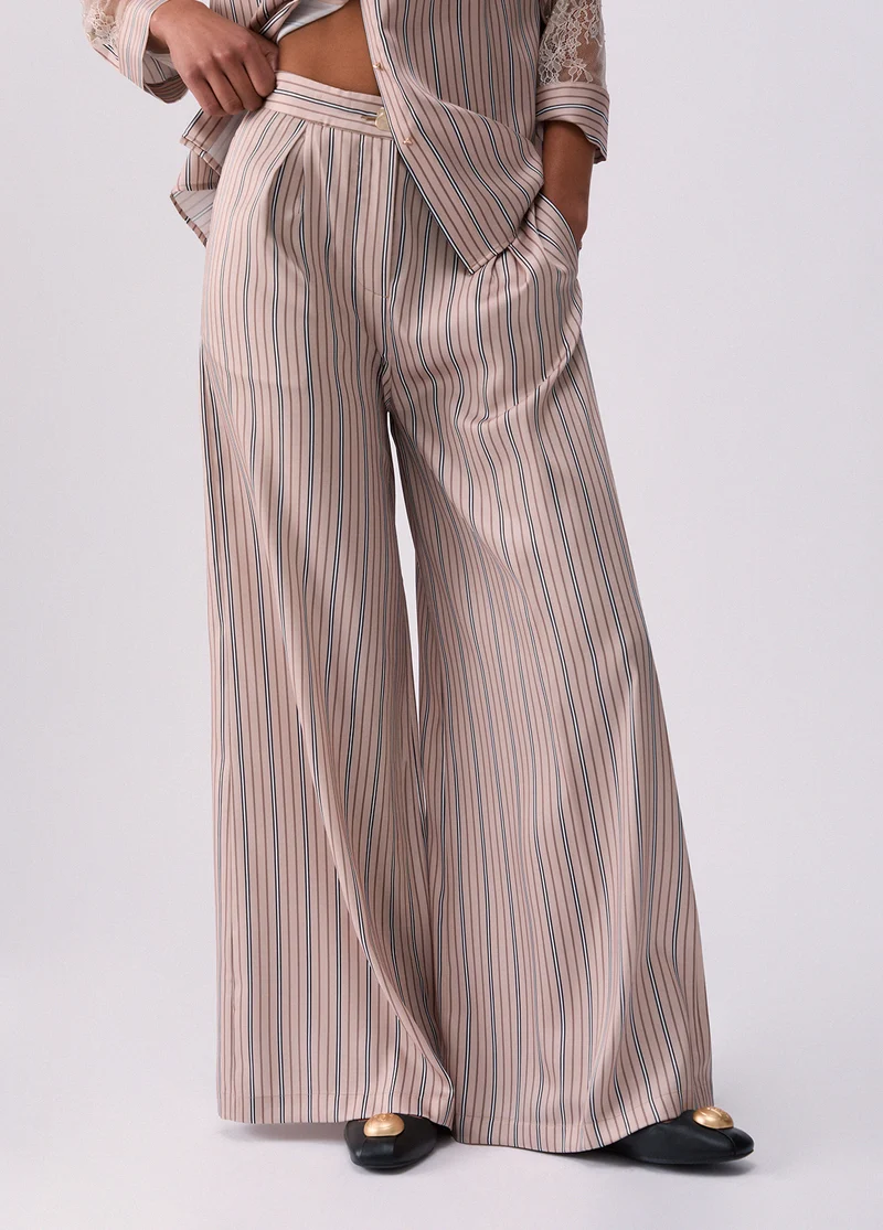 Striped Palazzo Trousers
